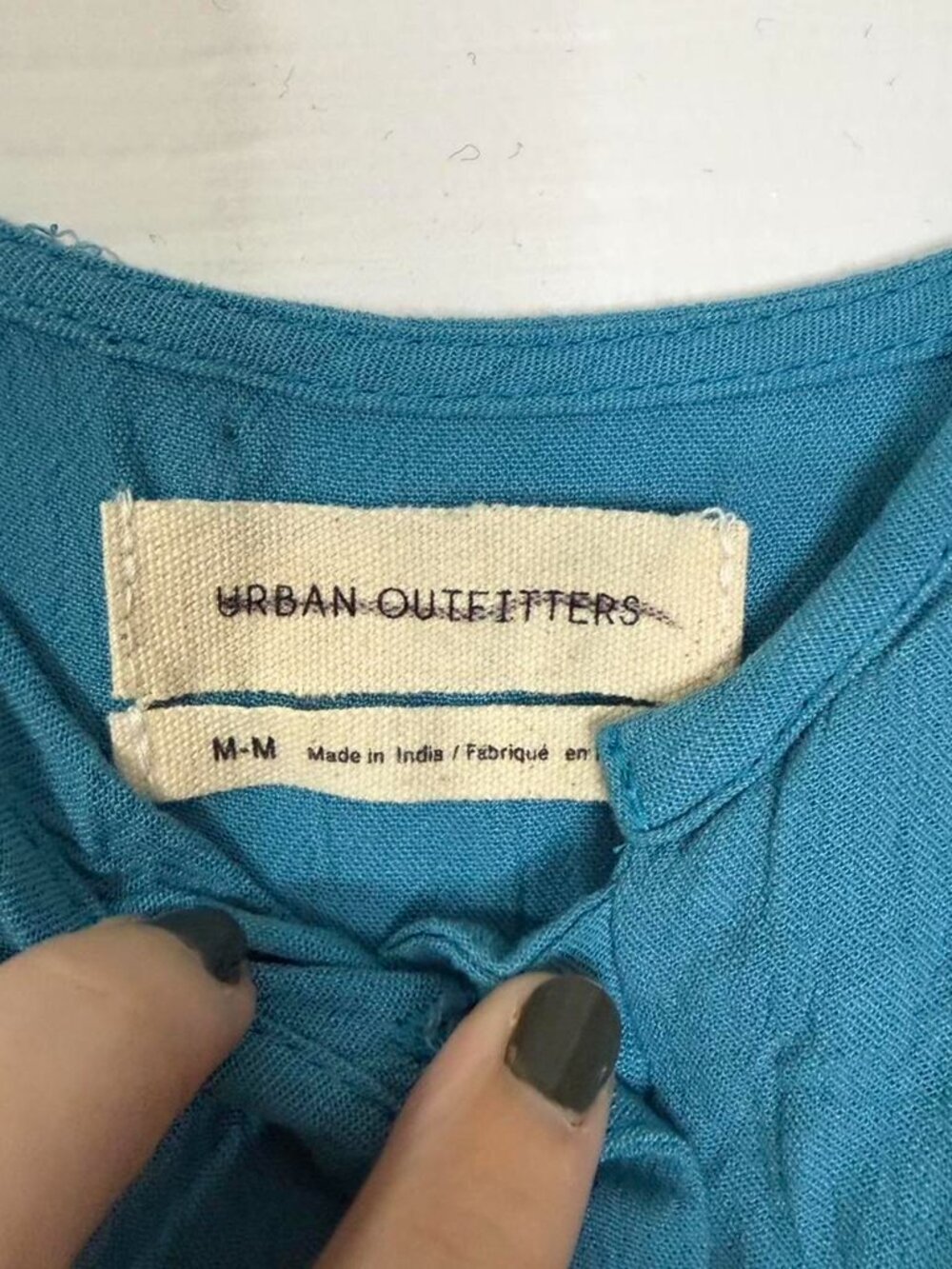 Urban Outfitters Norma Button Down Blue Romper Size Medium - Picture 5 of 8